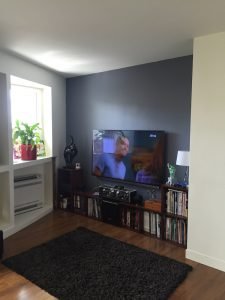 Aménagement & décoration intérieure d'un appartement - Charenton Le Pont 11 Coin_TV_avant_R