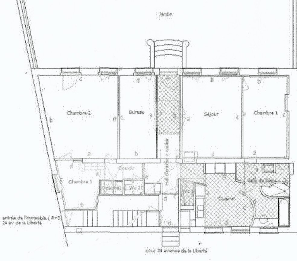 Plan avant rénovation