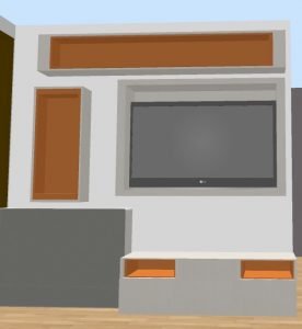 Aménagement d'un appartement - Paris 15 17 Meuble TV