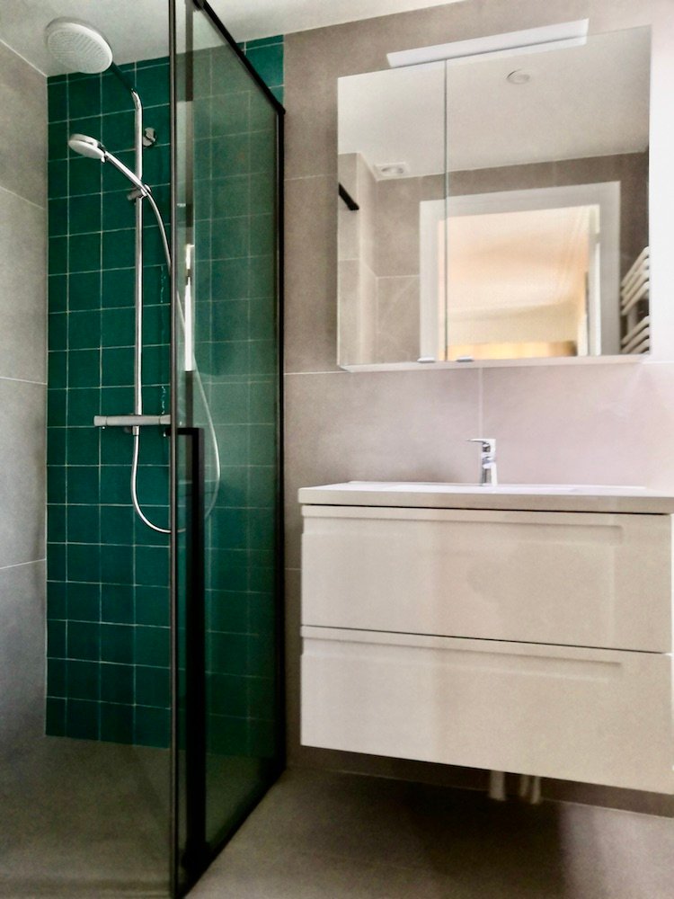 Rénovation d'un appartement haussmannien - Cité des Fleurs, Paris 17 8 salledebain R 1