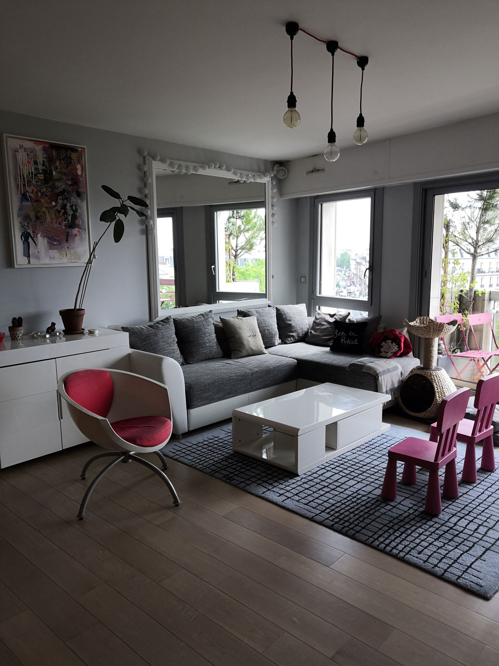 Rénovation & aménagement d'un appartement - Paris 10 9 Salon avant rénovation